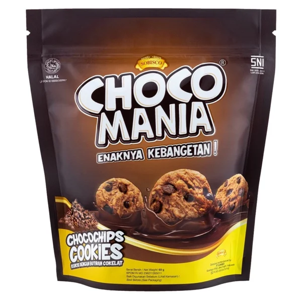 CHOCOMANIA Chocolate Chips Cookies 69g Random