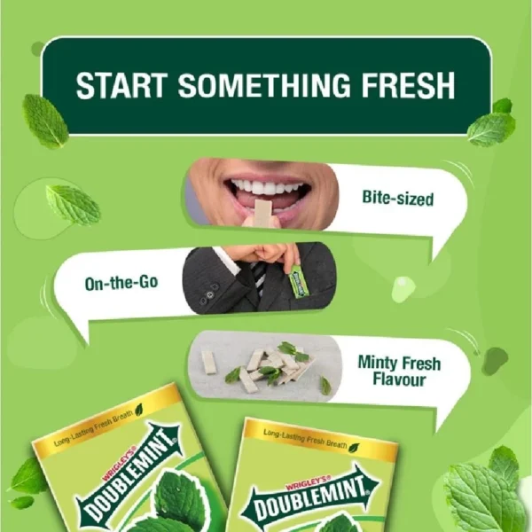 WRIGLEYS Doublemint Gold Peppermint Flavour Chewing Gum 12 s