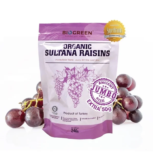BIOGREEN Organic Sultana Rais 190g   50g