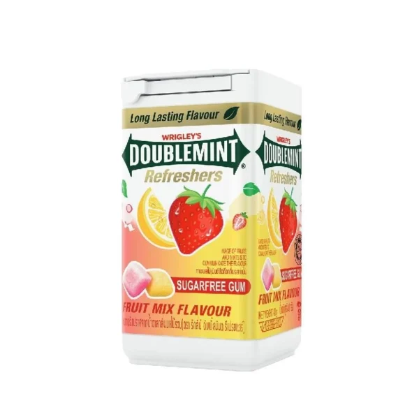 WRIGLEYS Doublemint Refreshers Fruit Mix Flavour Sugarfree Gum 40g